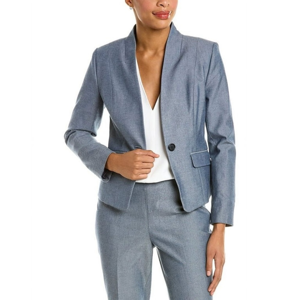 Brooks Brothers womens Jacket Blue Size 4 One Button Closure